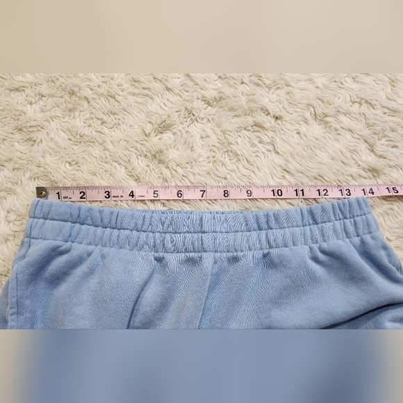 SKIMS French Terry Jogger Pant Cotton Pockets Drawstring Loose Fit Blue Sz XXS - Picture 9 of 14